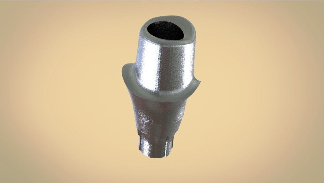 Digital Customised  Abutment  3D print model_5