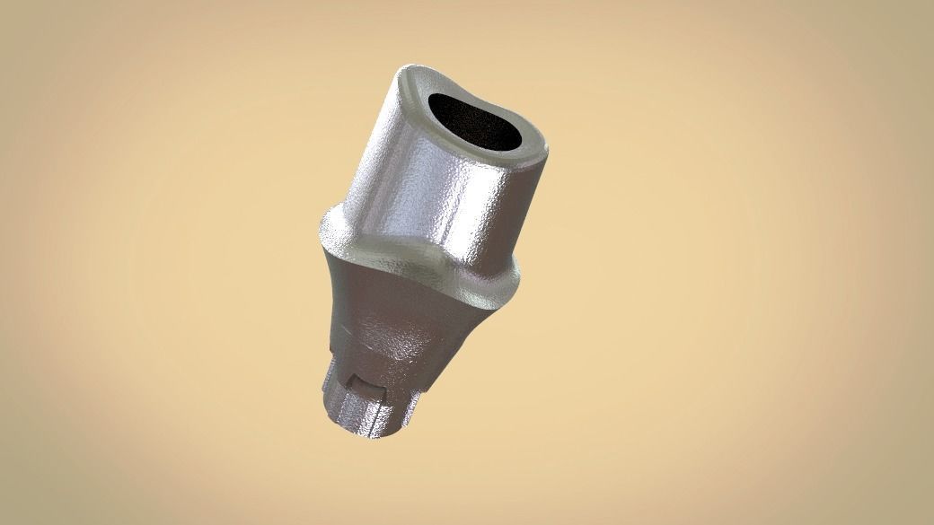 Digital Customised  Abutment  3D print model_7