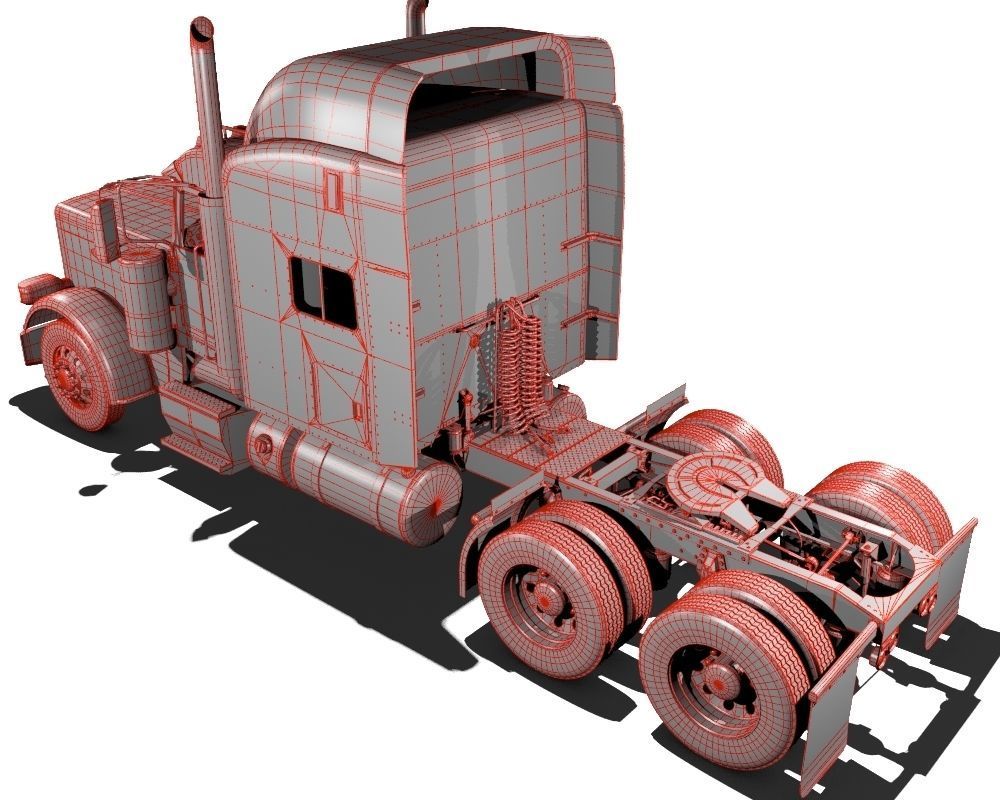 389 Semi Truck 3D model_22