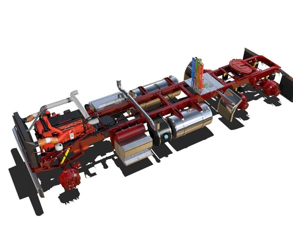 389 Semi Truck 3D model_8