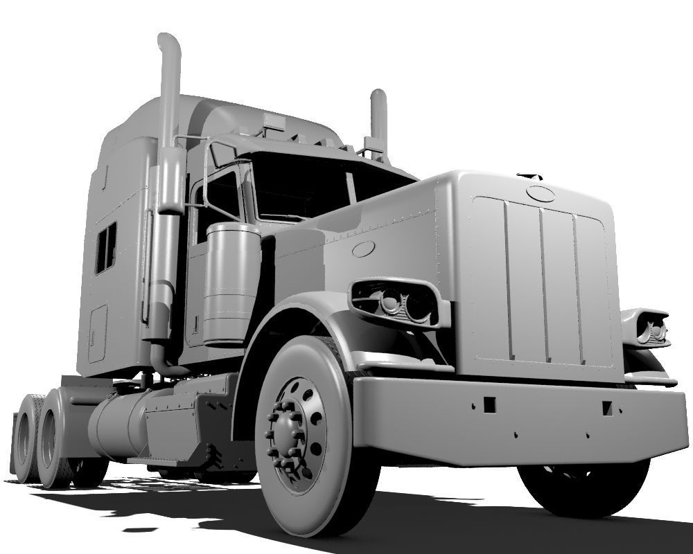 389 Semi Truck 3D model_13
