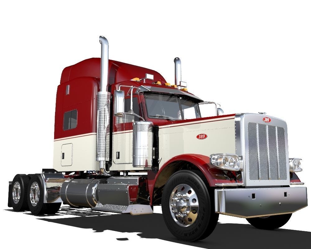 389 Semi Truck 3D model_3