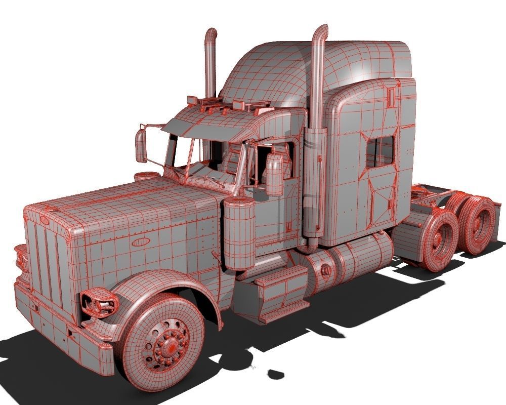 389 Semi Truck 3D model_20