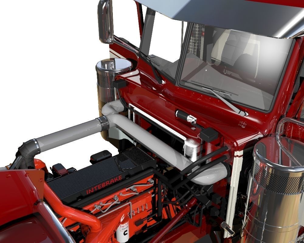 389 Semi Truck 3D model_5