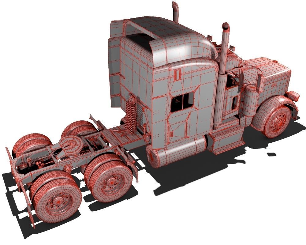 389 Semi Truck 3D model_21