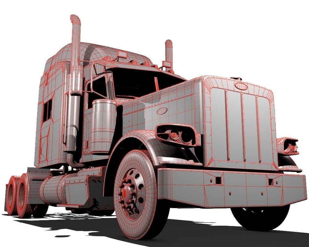 389 Semi Truck 3D model_23