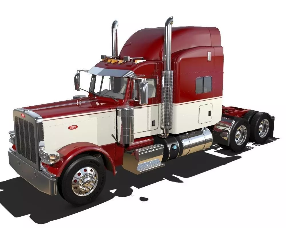 389 Semi Truck 3D model_0