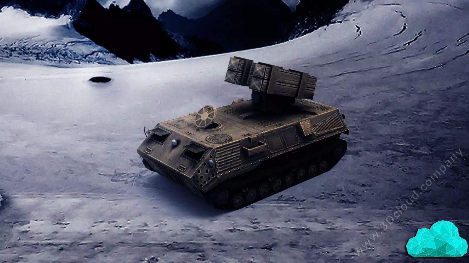 SAM Lancher Low-poly 3D model_0