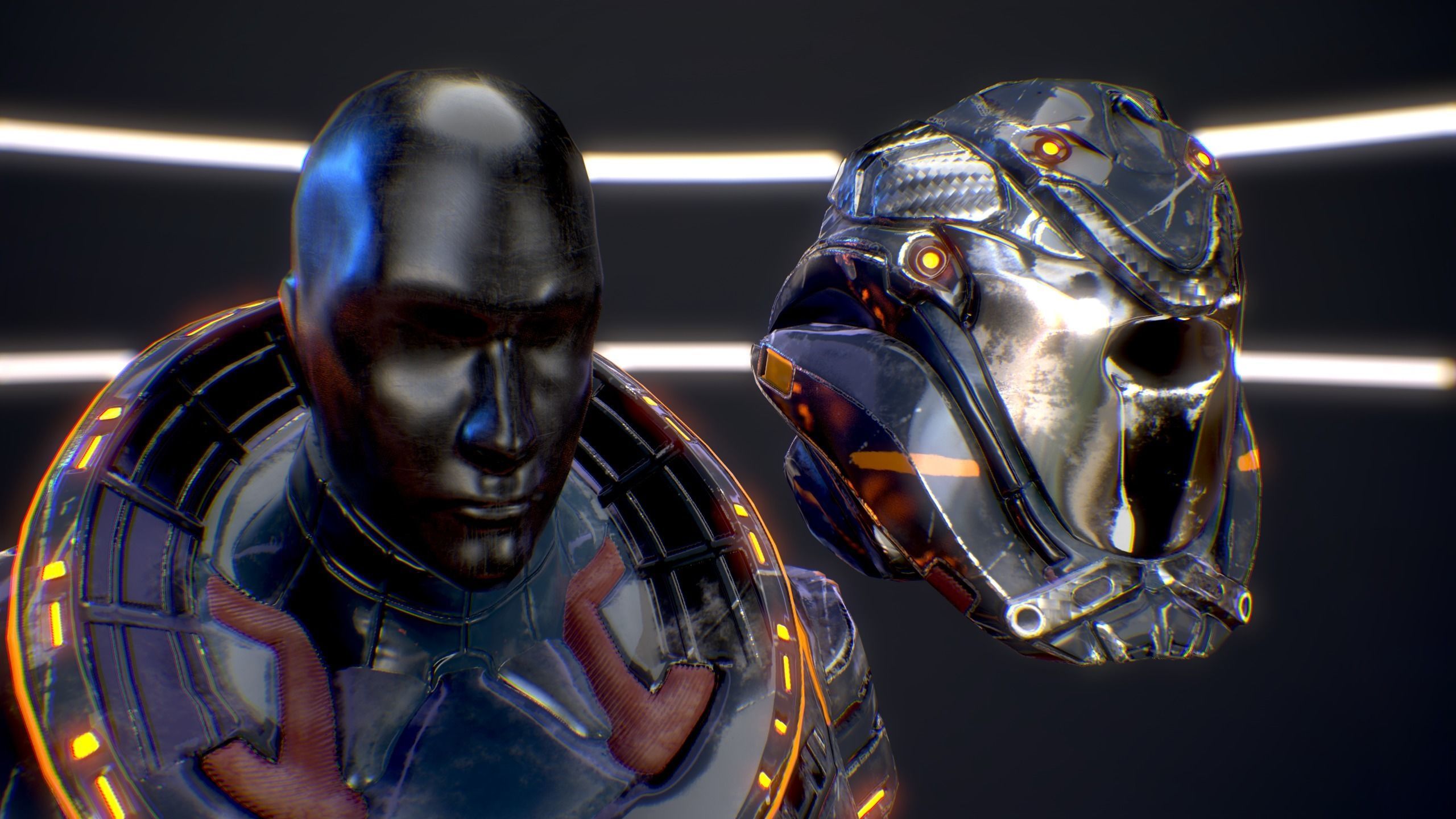 Armors Bundle 2 Low-poly 3D model_10