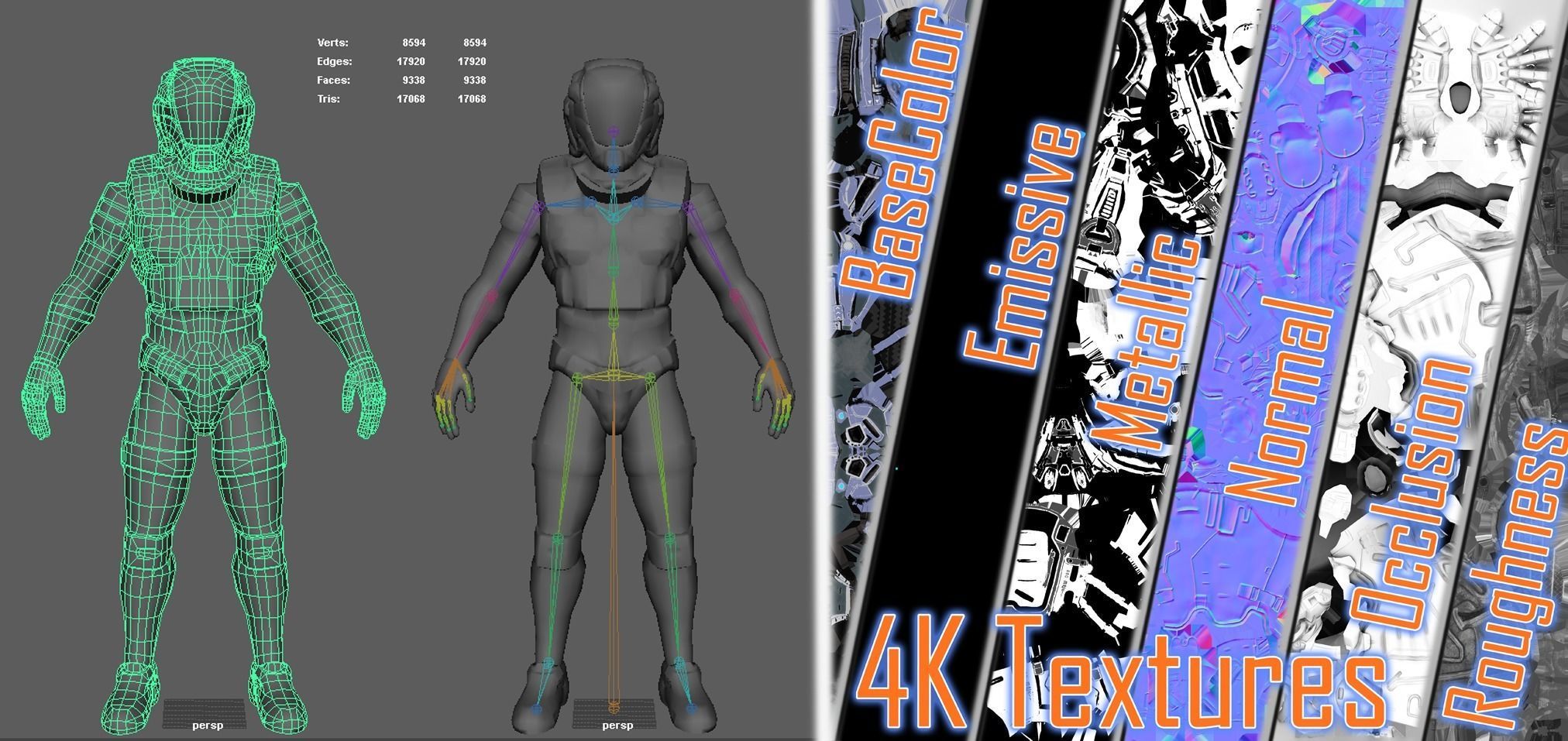 Armors Bundle 2 Low-poly 3D model_19