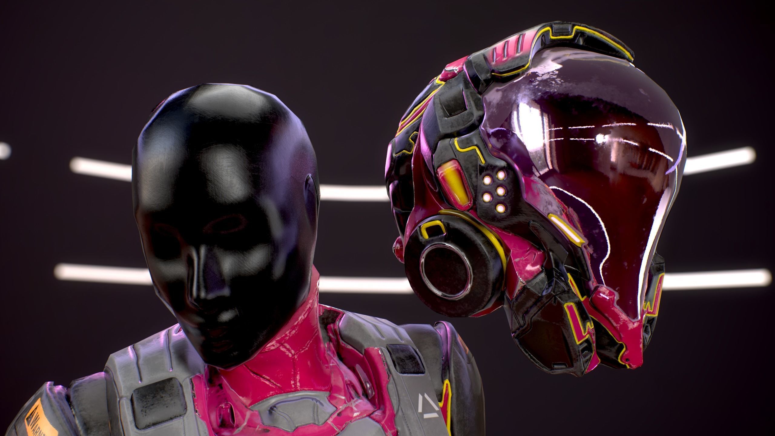 Armors Bundle 2 Low-poly 3D model_17