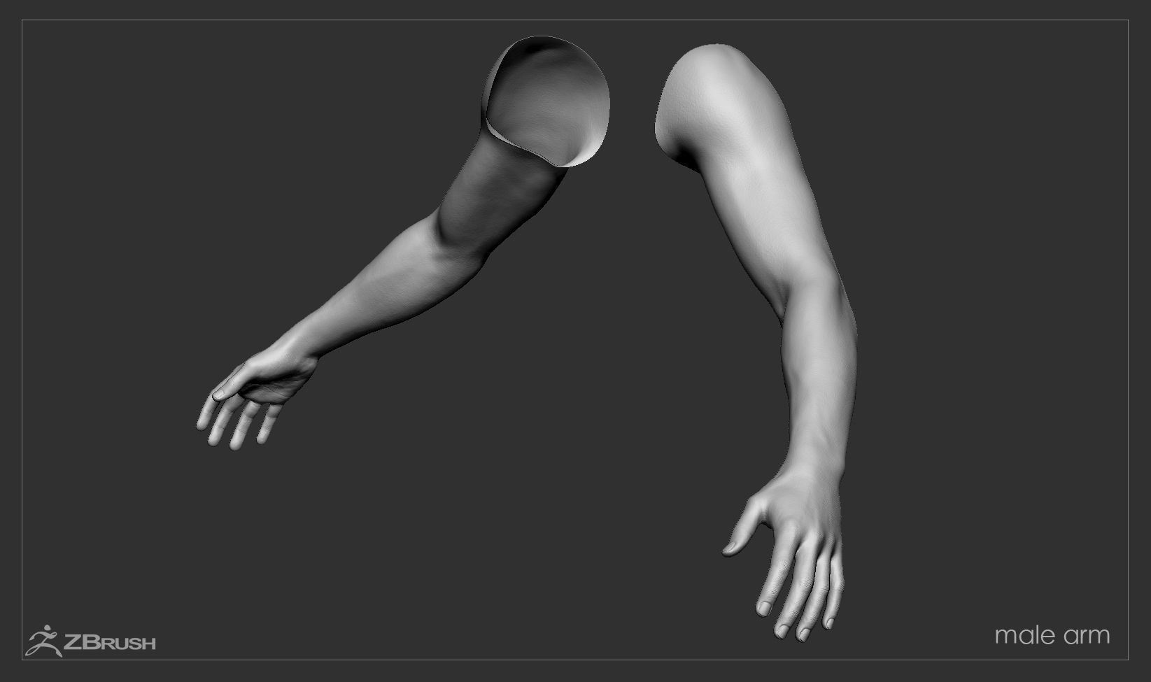 First Person Arms Low-poly 3D model_46