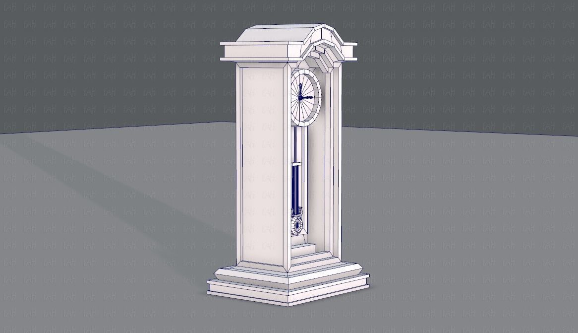 Furniture set for game Low-poly 3D model_22