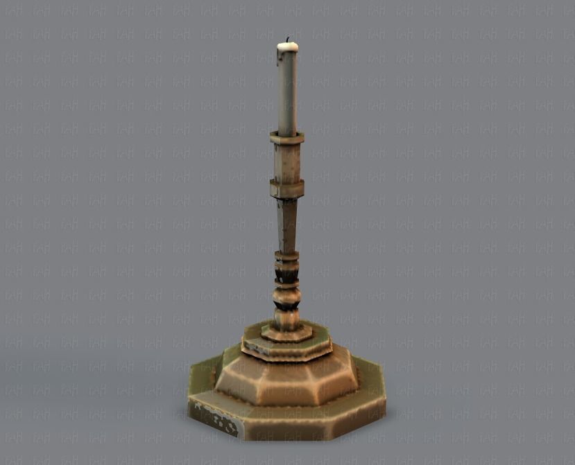 Furniture set for game Low-poly 3D model_35