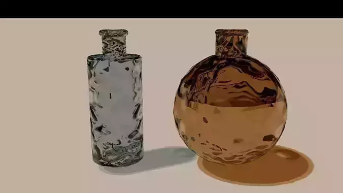 experiment glass bottles