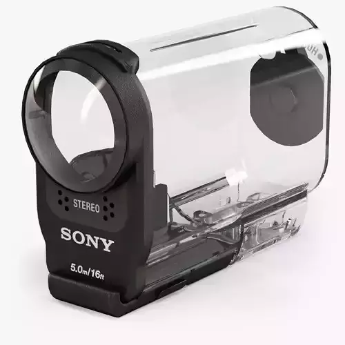Sony SPK-AS2 Case for HDR-AS200V action camera Low-poly 3D model