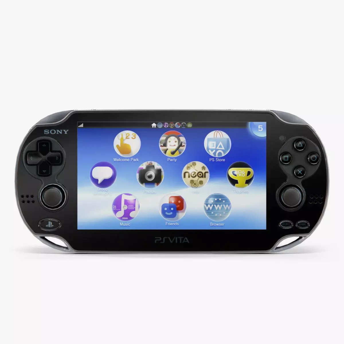 Sony PlayStation Vita 3G Low-poly 3D model_0