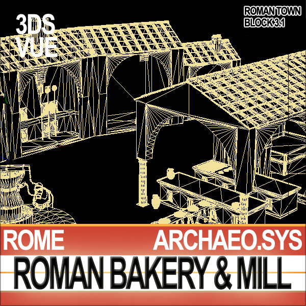 Roman Town Bakery Mill 3 1 3D model_25