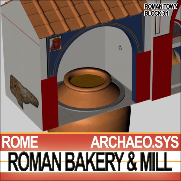 Roman Town Bakery Mill 3 1 3D model_22