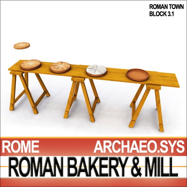 Roman Town Bakery Mill 3 1 3D model_15