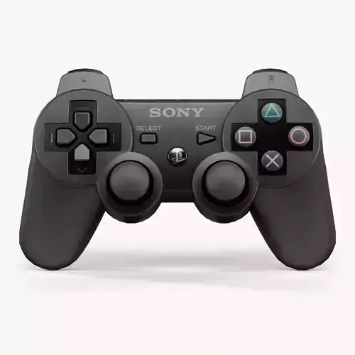 Sony PlayStation Dualshock 3 wireless controller Low-poly 3D model Sony PlayStation Dualshock 3 wireless controller Low-poly 3D model