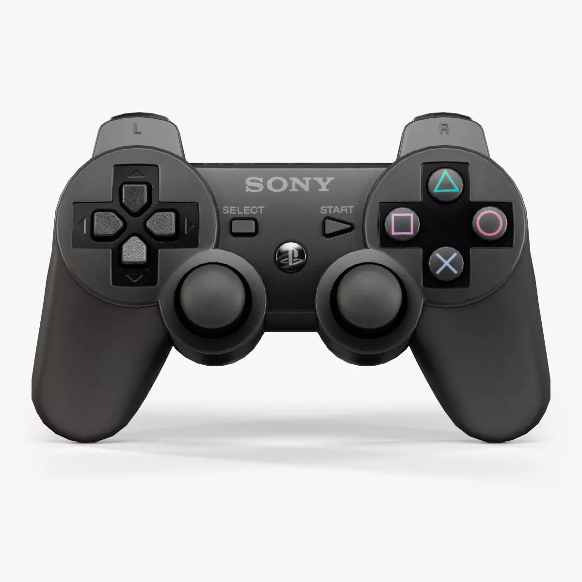 Sony PlayStation Dualshock 3 wireless controller Low-poly 3D model_0