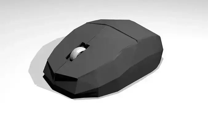 LowPoly Mouse computer Free low-poly 3D model