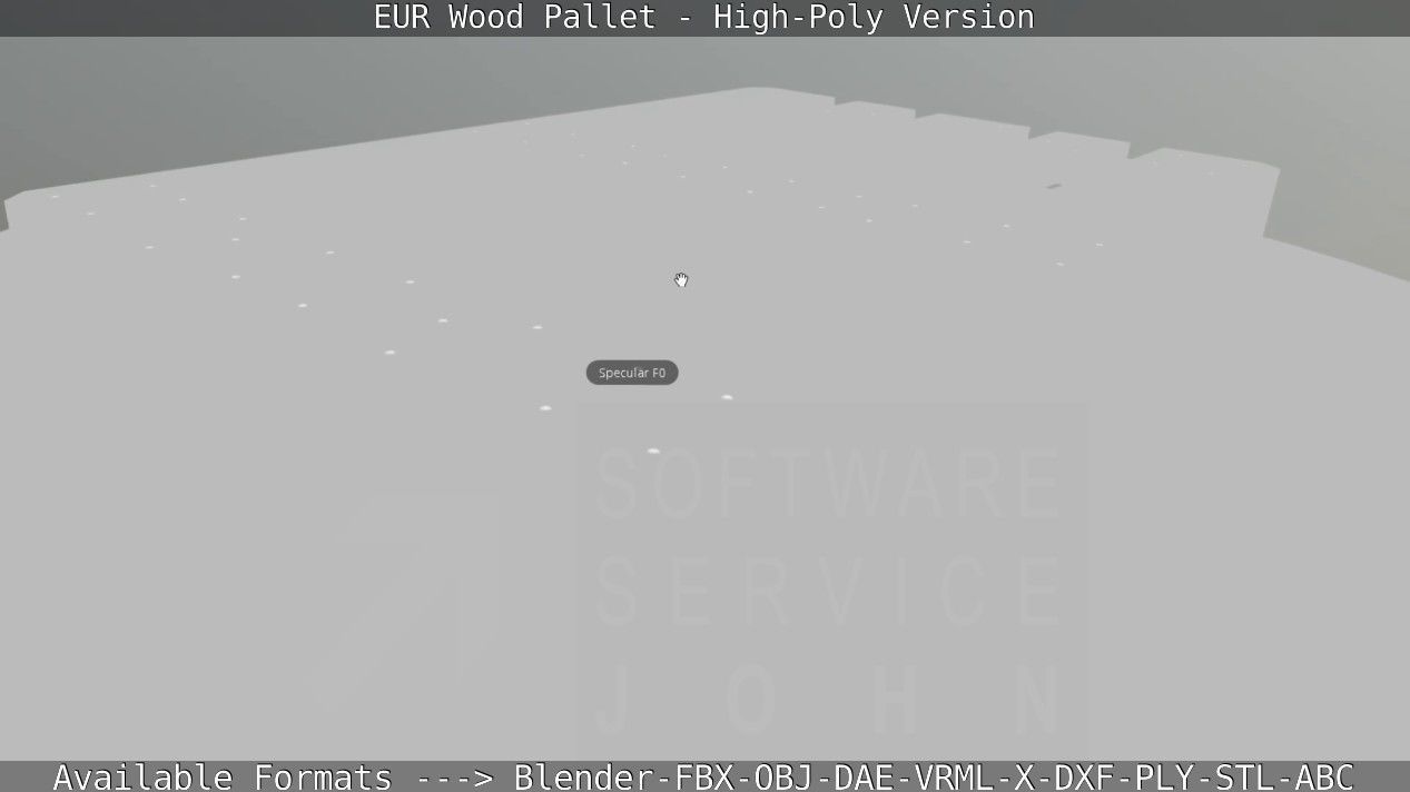 EUR Wood Pallet - High-Poly Version 3D model_66