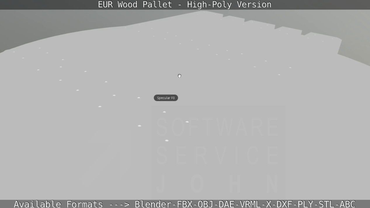 EUR Wood Pallet - High-Poly Version 3D model_65
