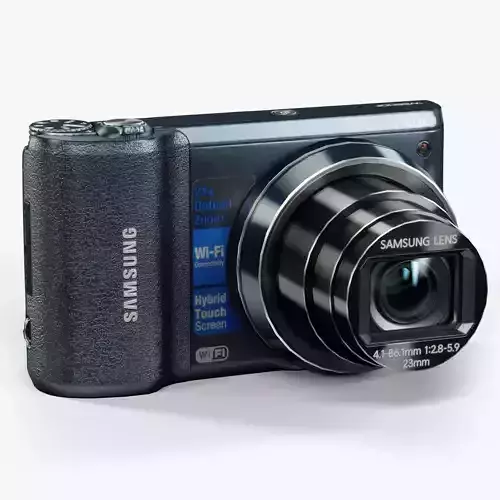 Samsung WB800F Cobalt Black compact digital camera Low-poly 3D model