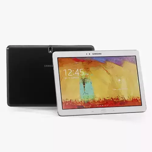 Samsung Galaxy Note 10-1 tablet Low-poly 3D model