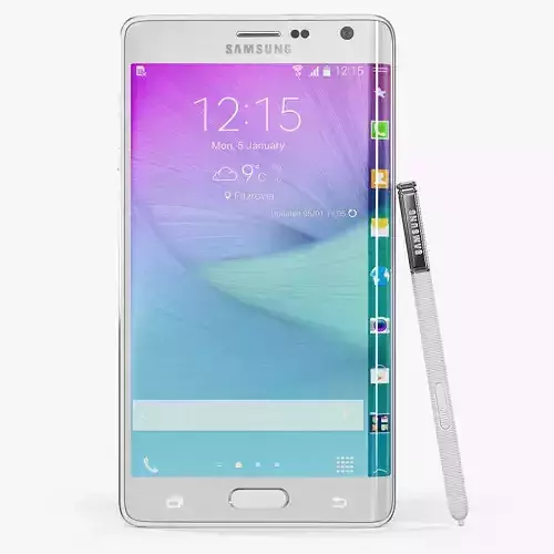 Samsung Galaxy Note Edge Low-poly 3D model