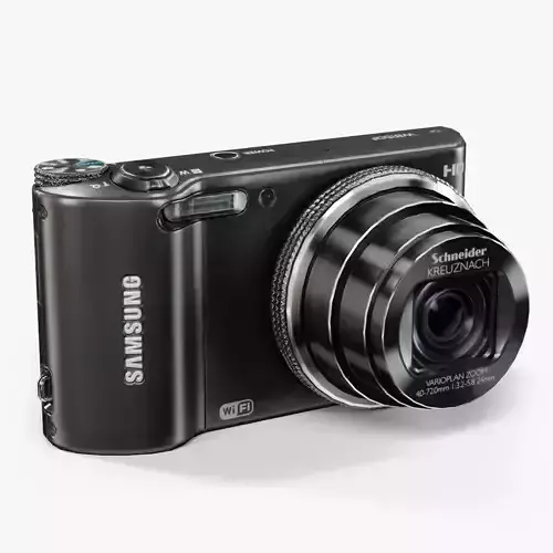 Samsung WB150F Black compact digital camera Low-poly 3D model