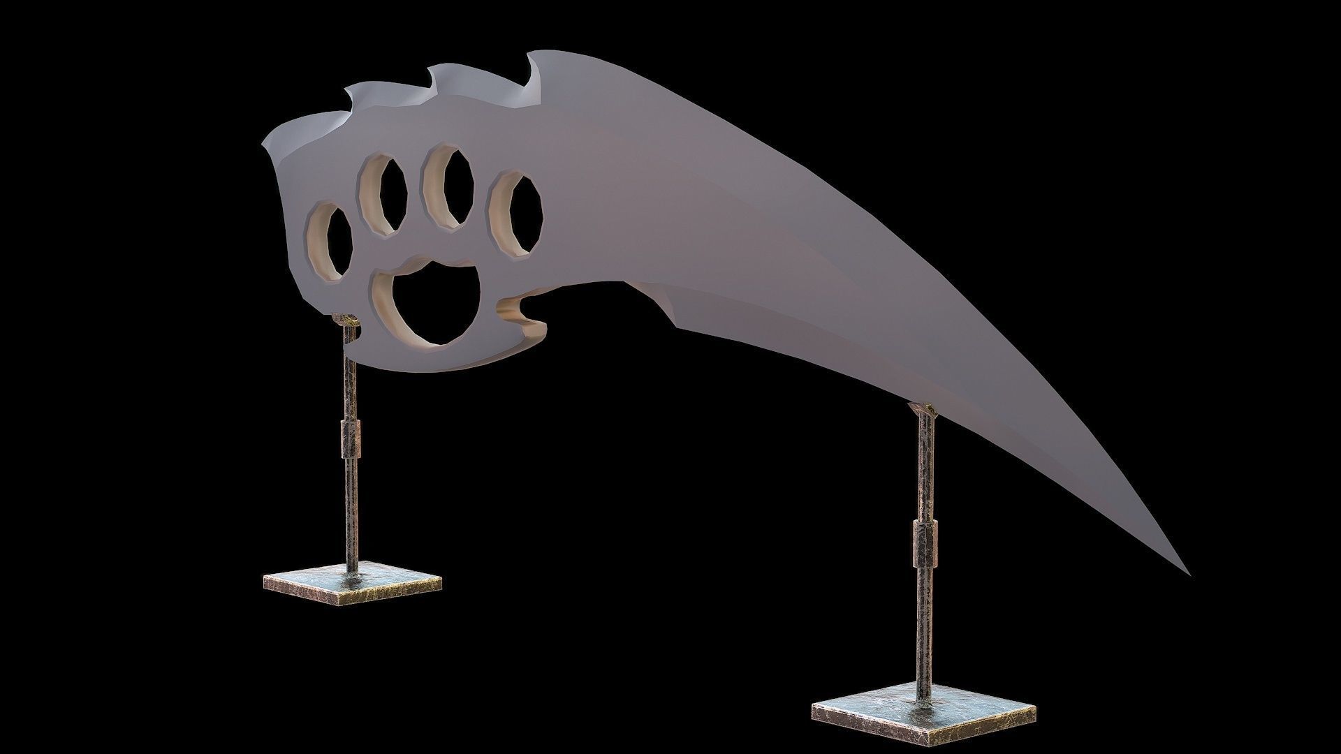 HIE clean Dagger D180212 Low-poly 3D model_3