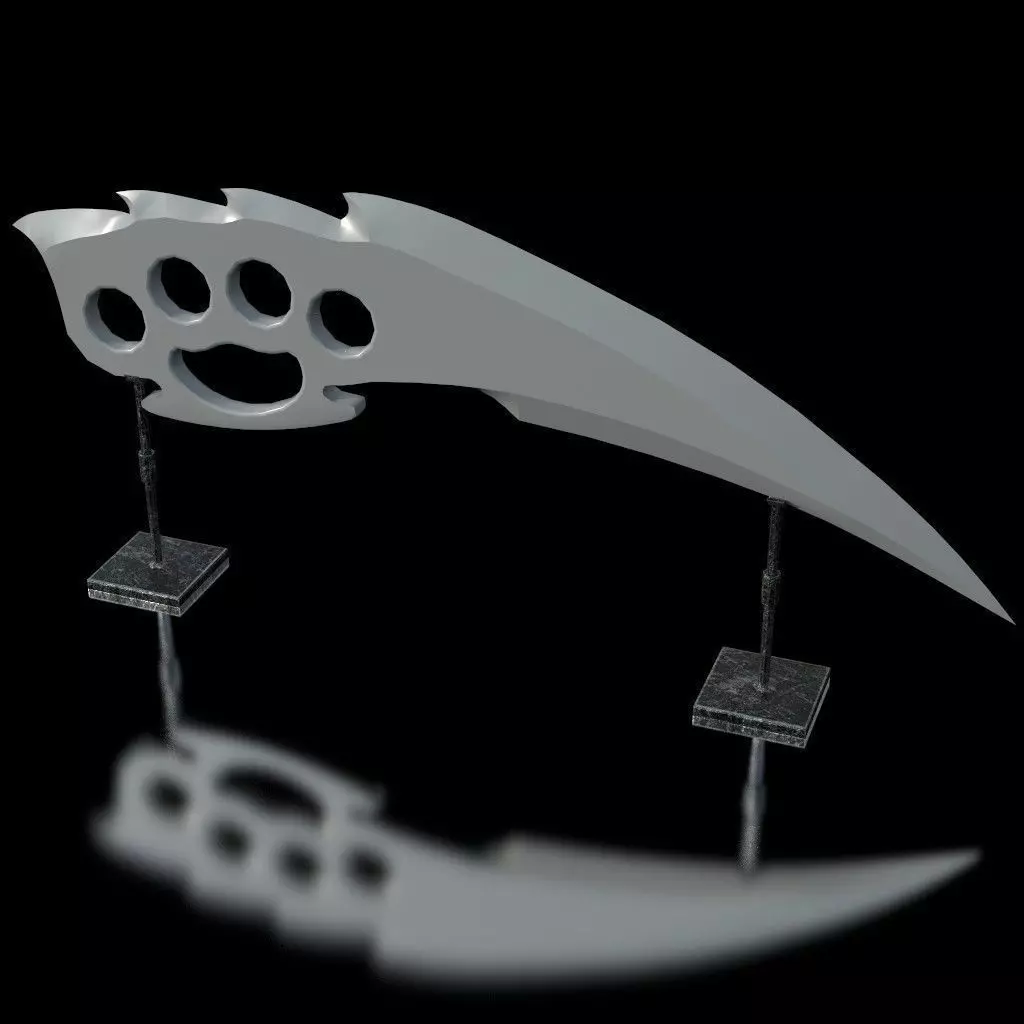 HIE clean Dagger D180212 Low-poly 3D model_0