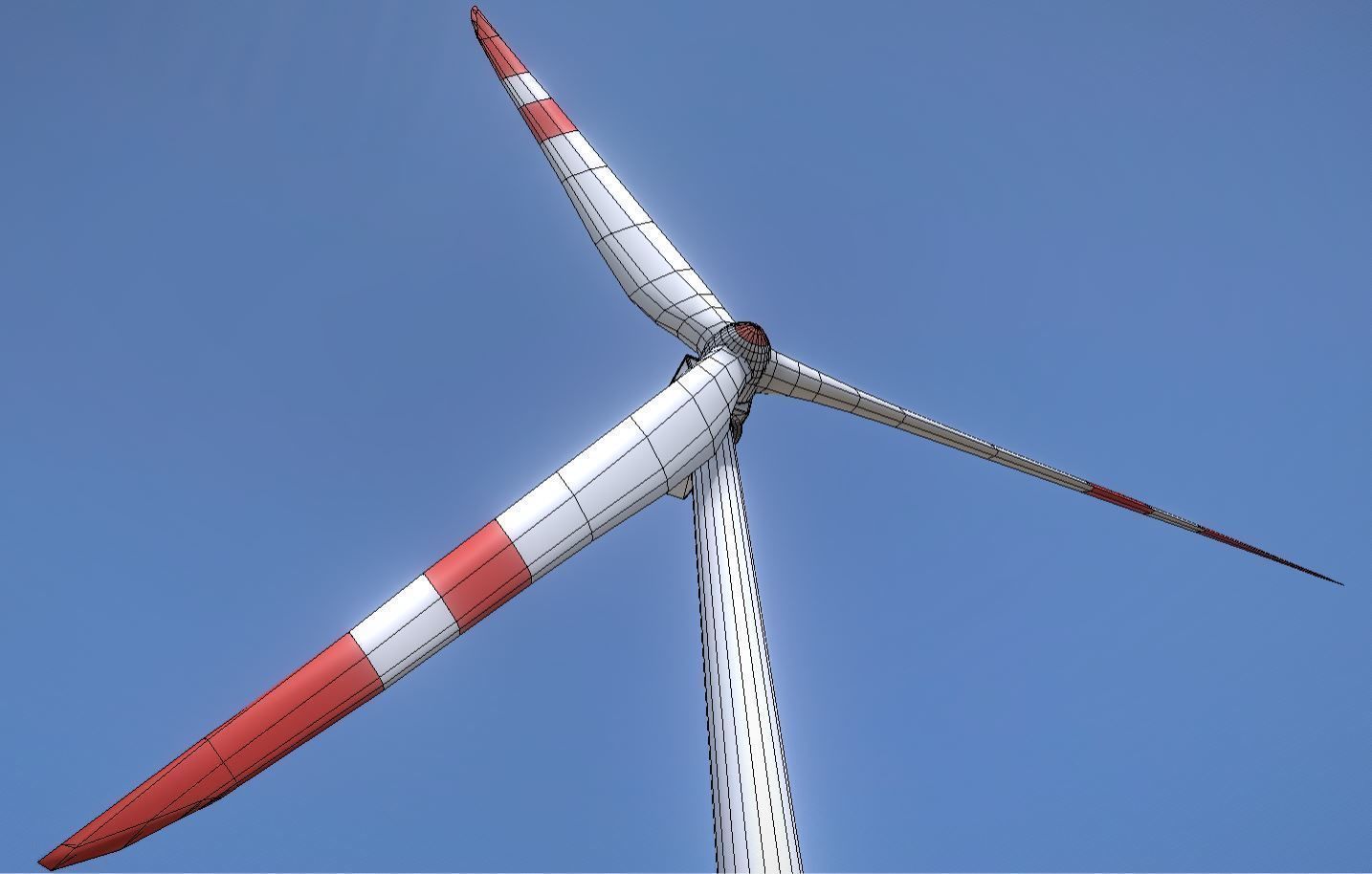 Wind Turbin - Animated and Low-Poly Low-poly 3D model_3