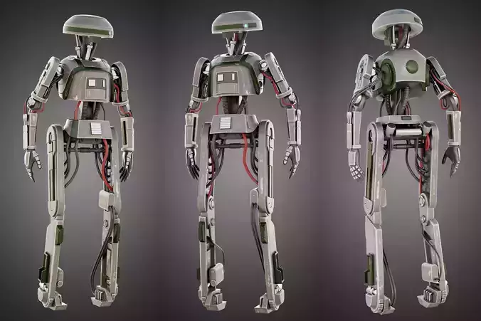 Star Wars L3-37 droid 3D model