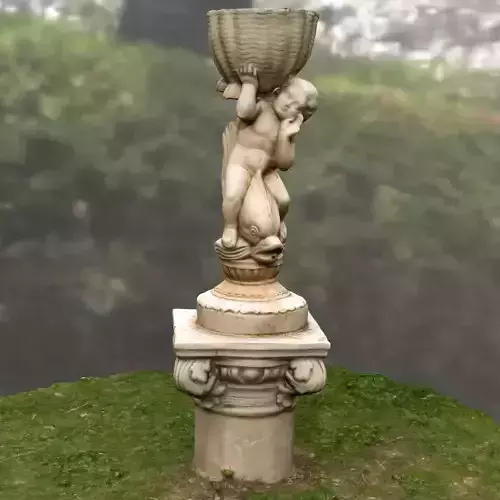 Water fountain statue
