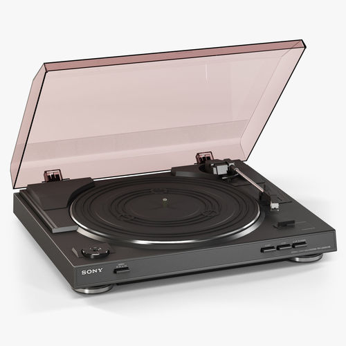 Sony PS-LX300USB Stereo Turntable Low-poly 3D model