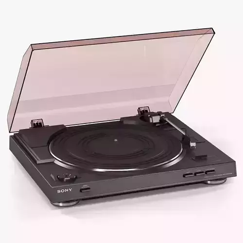 Sony PS-LX300USB Stereo Turntable Low-poly 3D model