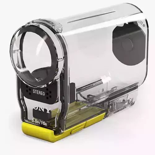 Sony SPK-AS2 Case for HDR-AS100V action camera Low-poly 3D model