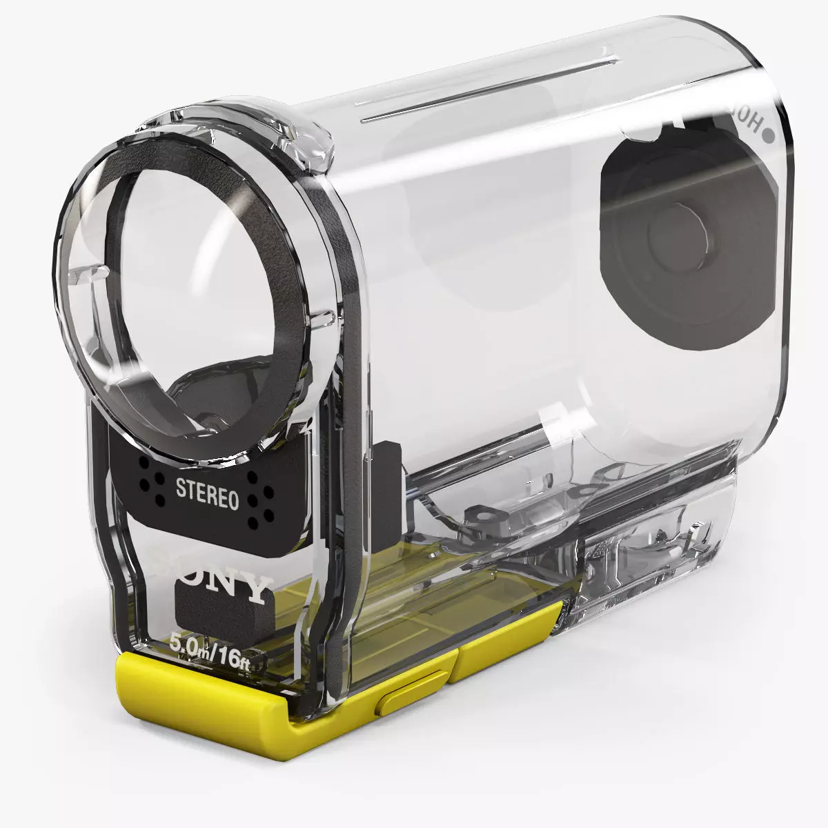 Sony SPK-AS2 Case for HDR-AS100V action camera Low-poly 3D model_0