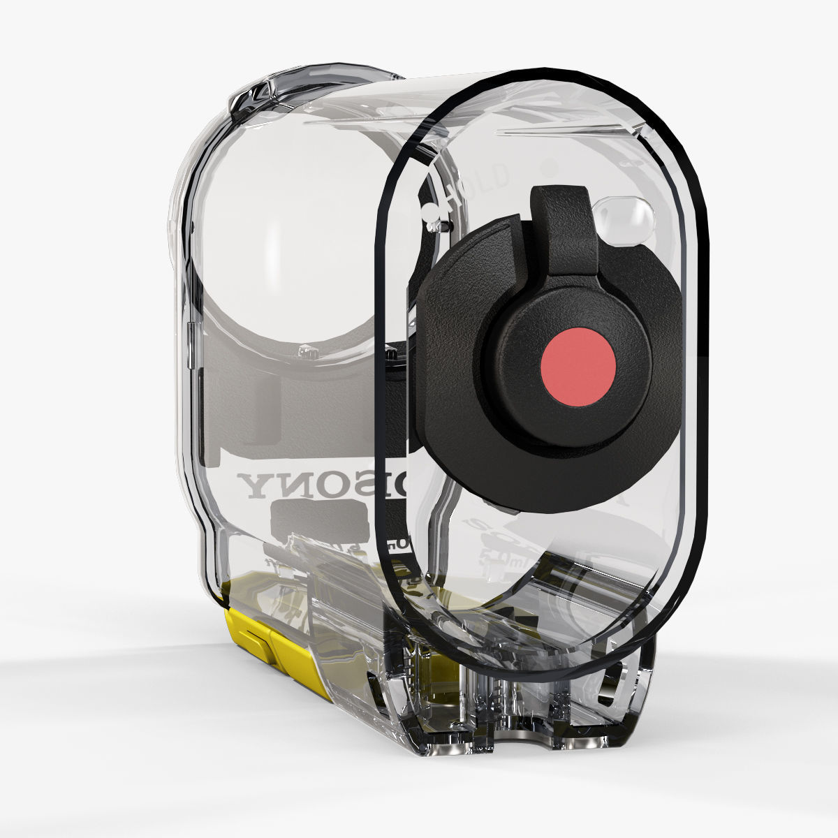 Sony SPK-AS2 Case for HDR-AS100V action camera Low-poly 3D model_7