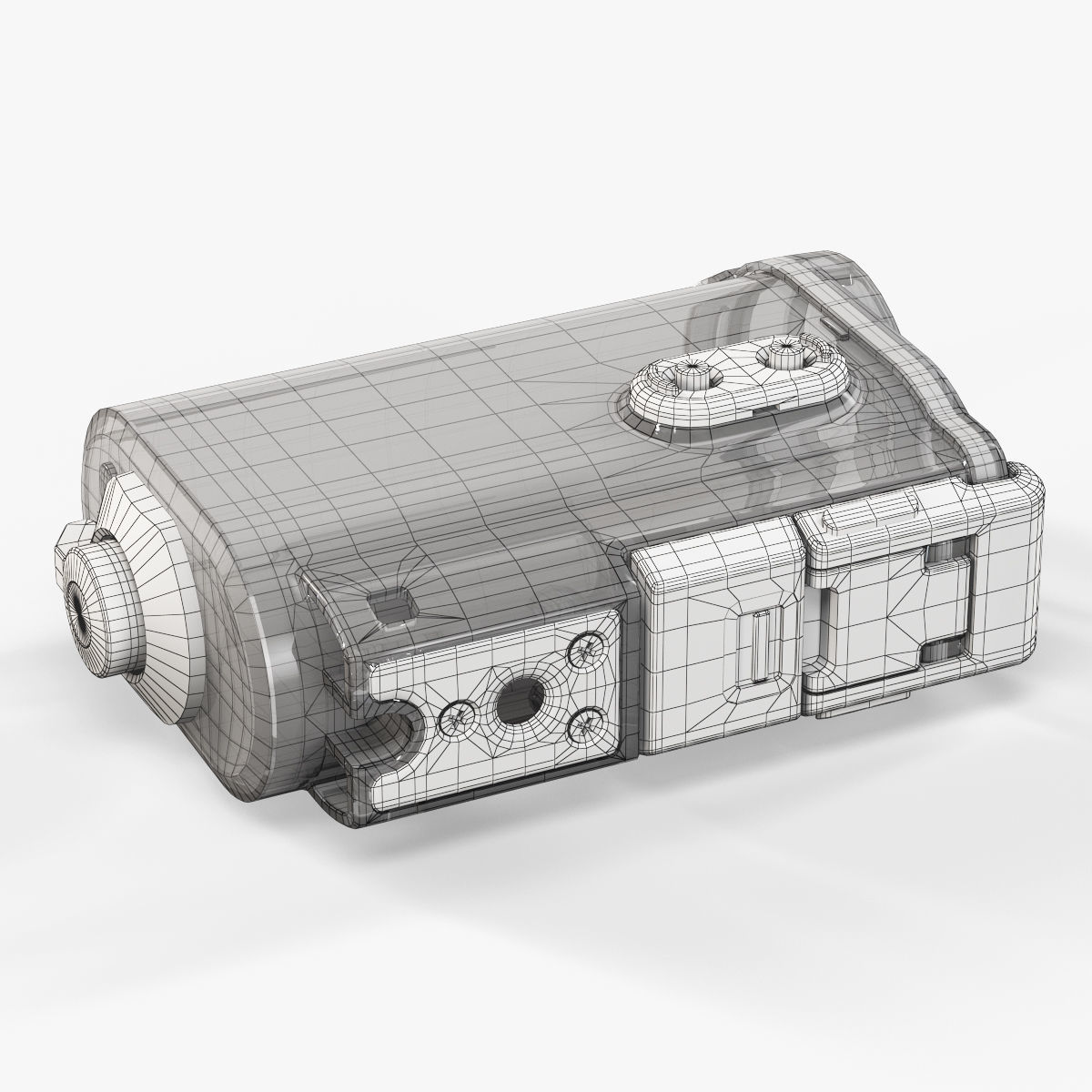 Sony SPK-AS2 Case for HDR-AS100V action camera Low-poly 3D model_10