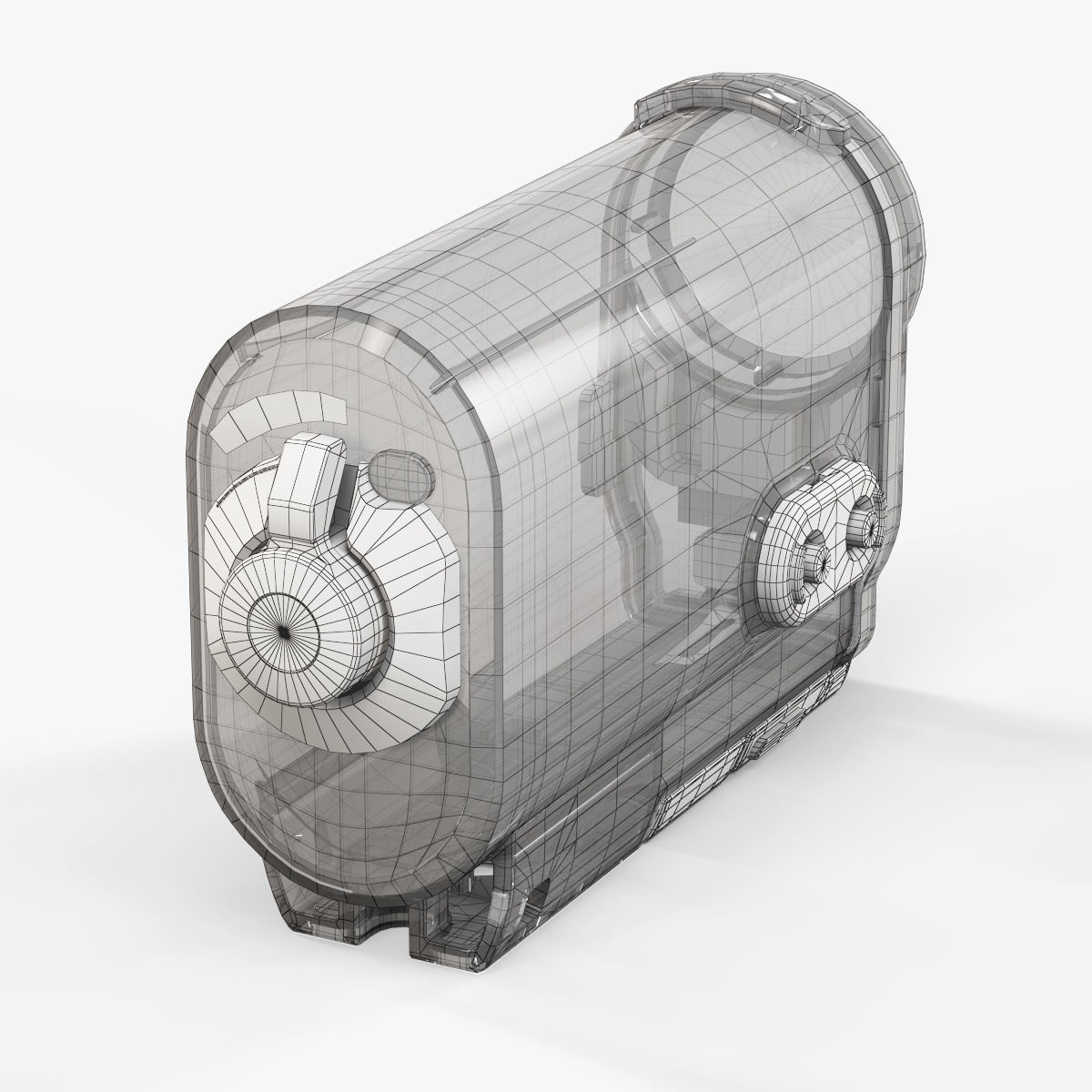 Sony SPK-AS2 Case for HDR-AS100V action camera Low-poly 3D model_11