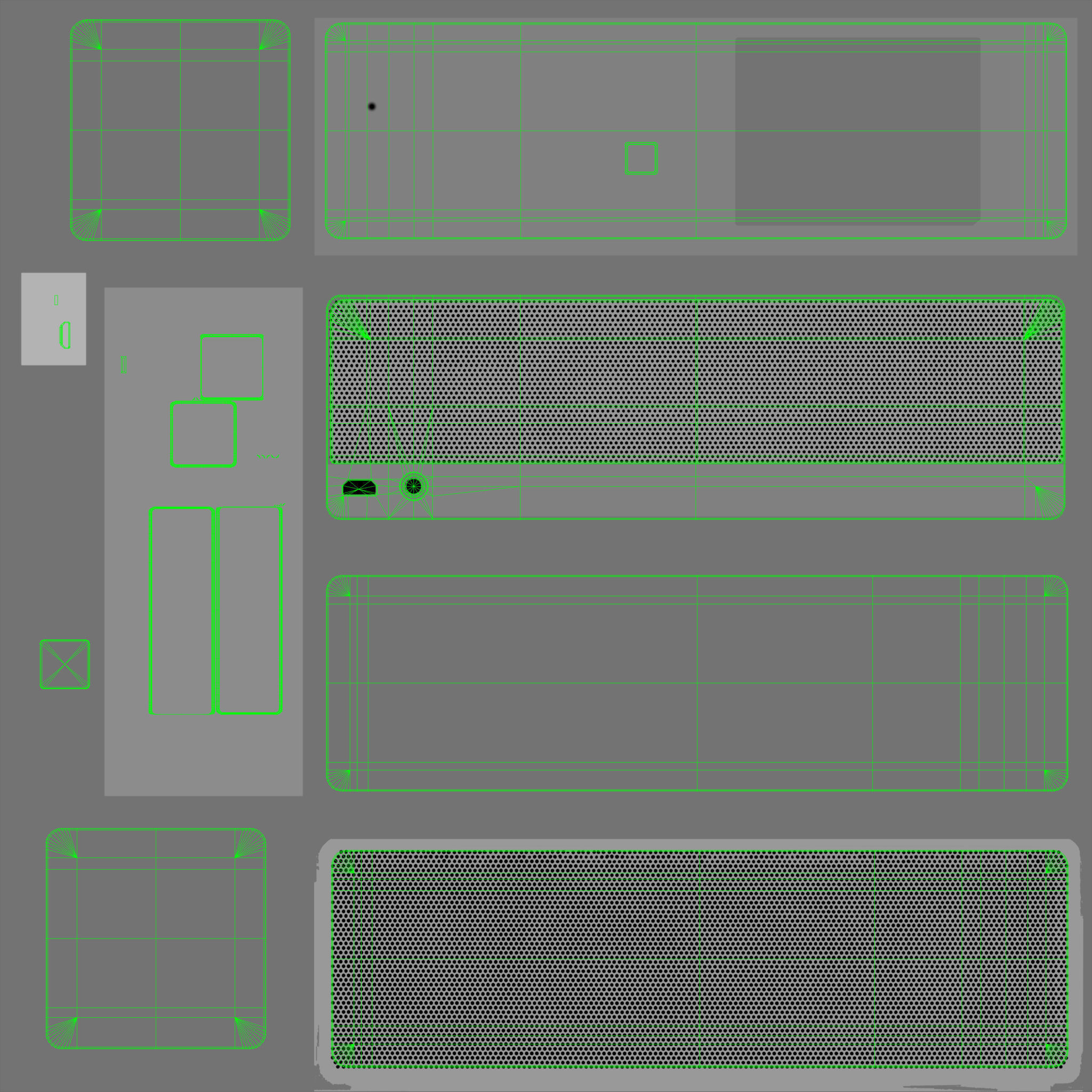 Sony SRS-X33 portable bluetooth speaker Low-poly 3D model_45