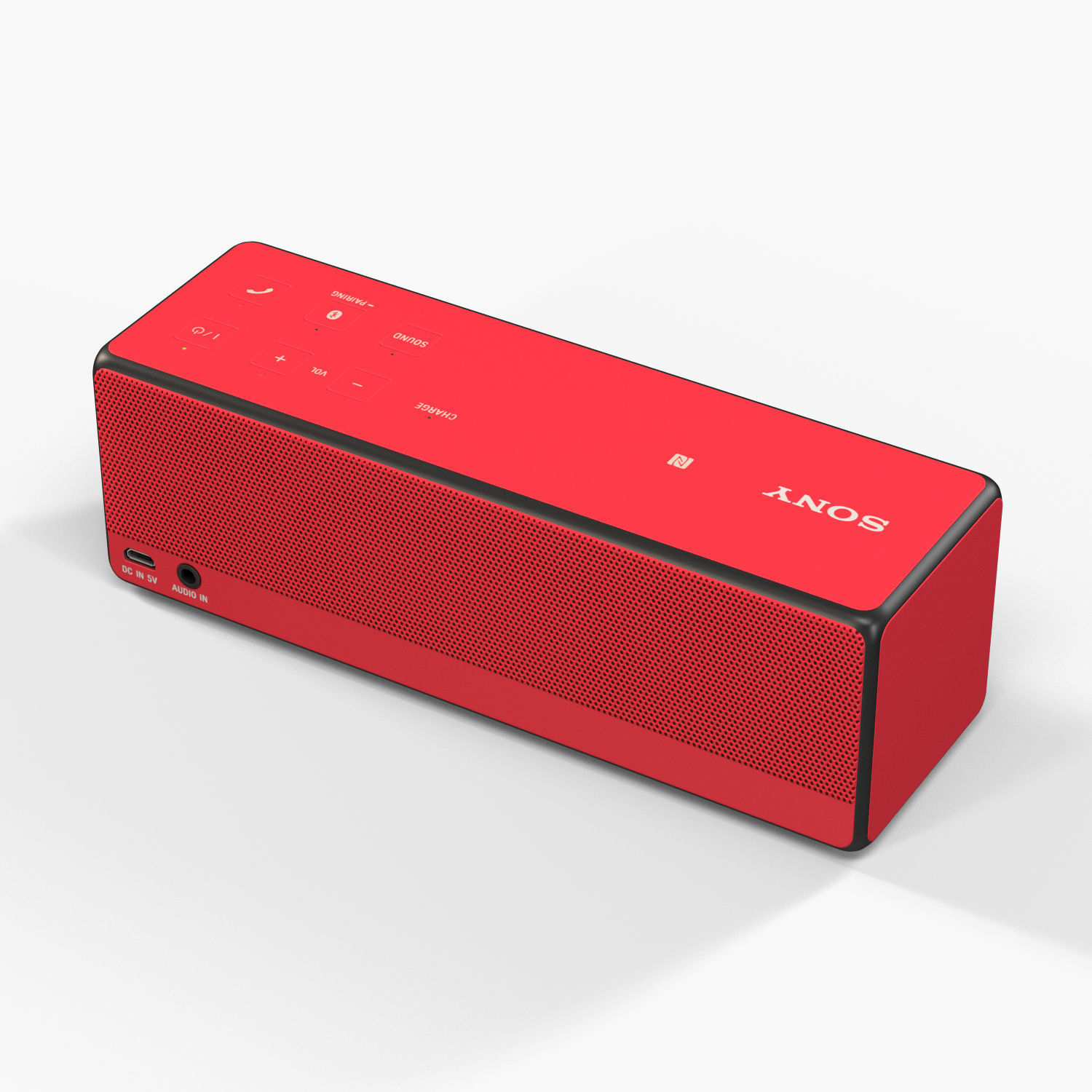 Sony SRS-X33 portable bluetooth speaker Low-poly 3D model_5