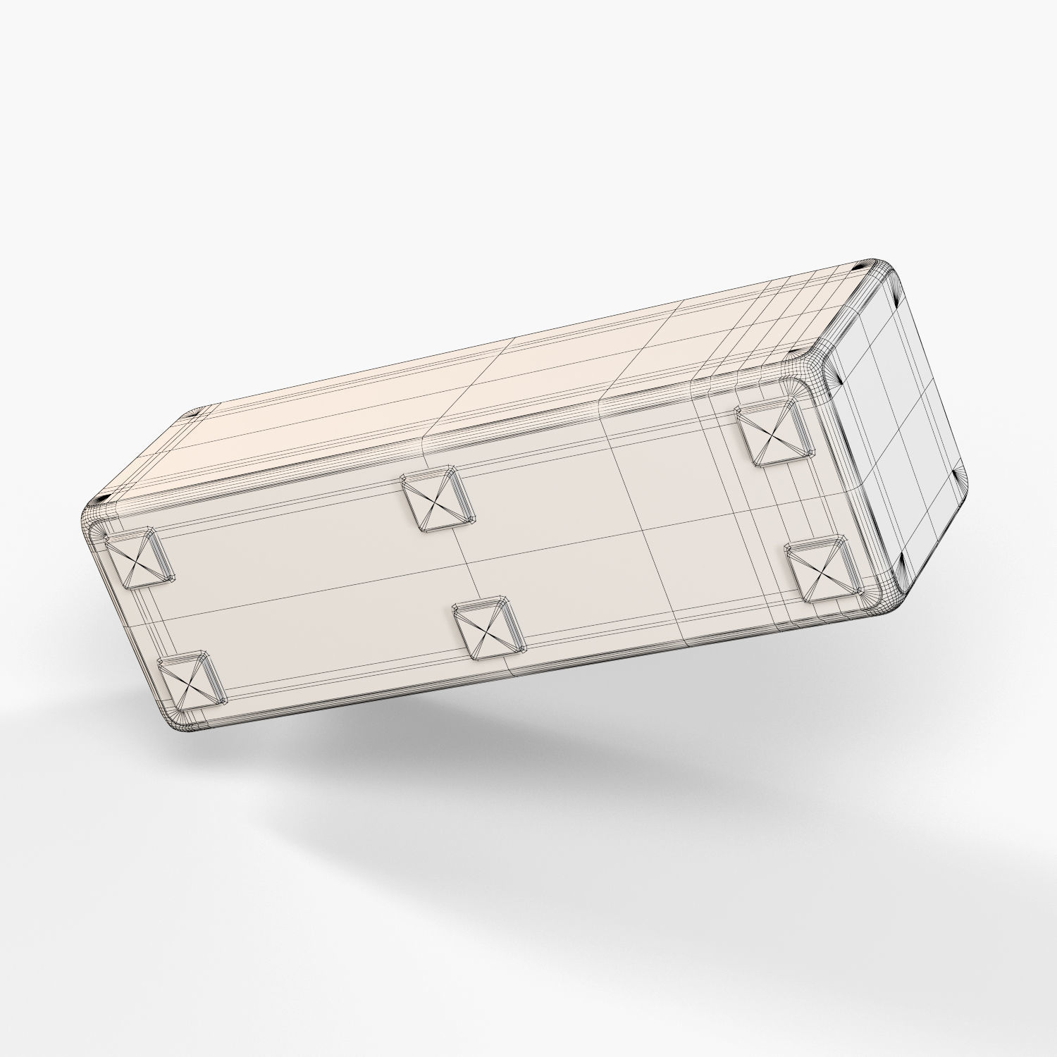 Sony SRS-X33 portable bluetooth speaker Low-poly 3D model_38