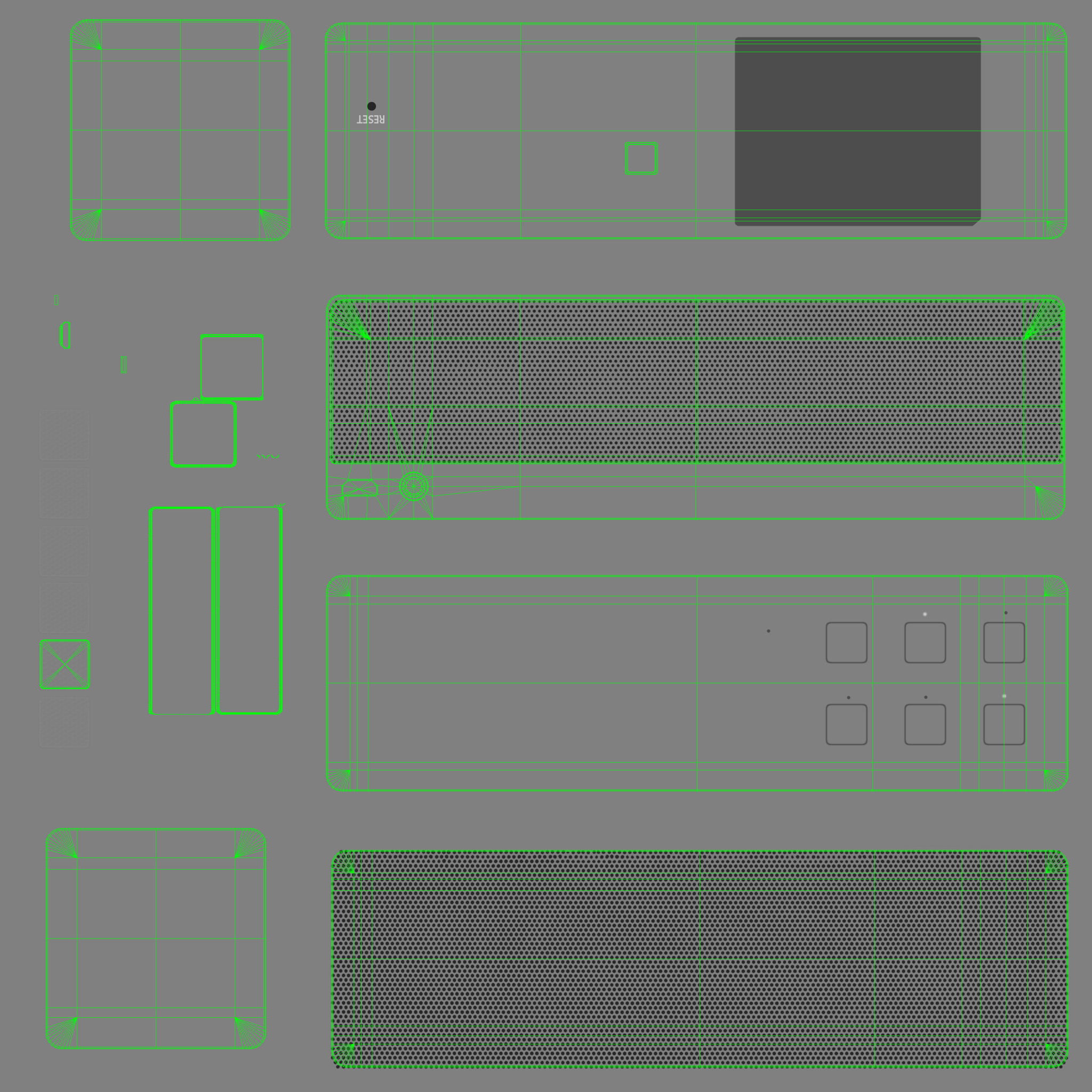 Sony SRS-X33 portable bluetooth speaker Low-poly 3D model_47