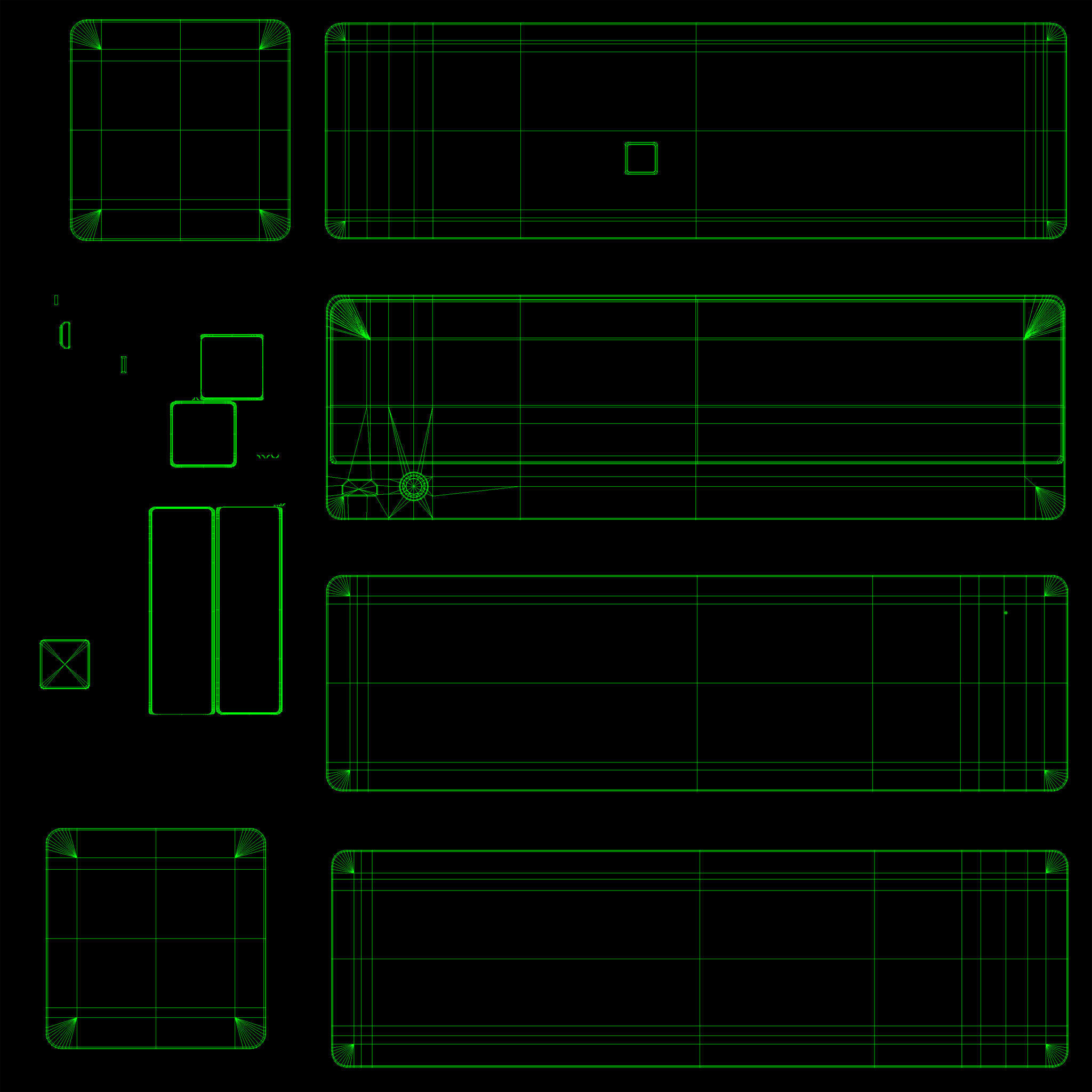 Sony SRS-X33 portable bluetooth speaker Low-poly 3D model_44